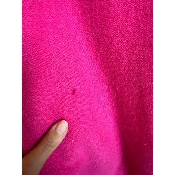 Anthropologie Moth Bright Pink Tunic Brenta Cowl Neck Sweater Women's Size M - Picture 8 of 8